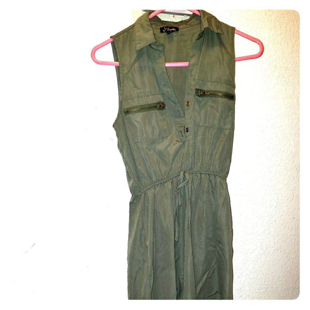 Olive collar dress size sm